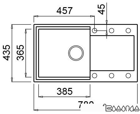 Кухонная мойка Elleci Easy 290 Avena 51