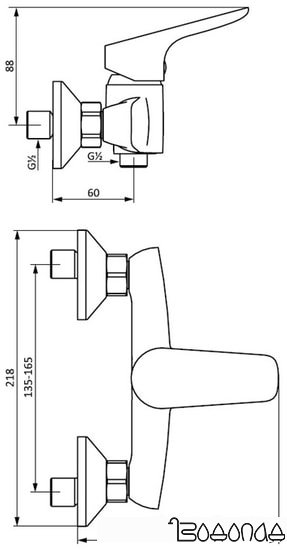 Смеситель Damixa Origin Bit 772000000