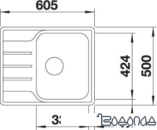 Кухонная мойка Blanco Lemis 45 S-IF Mini Кухонная мойка Blanco Lemis 45 S-IF Mini