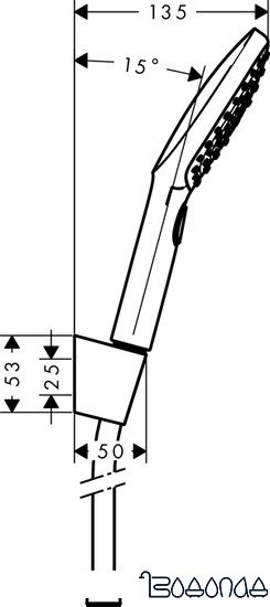 Душевой гарнитур Hansgrohe Raindance Select E [26720400] фото 2