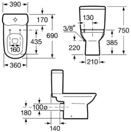 Унитаз Roca Giralda [342466000]