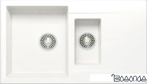 Кухонная мойка Polygran Brig-870 (белый хлопок 36) Кухонная мойка Polygran Brig-870 (белый хлопок 36)