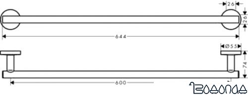 Набор для туалета Hansgrohe Logis Set Universal 41728000