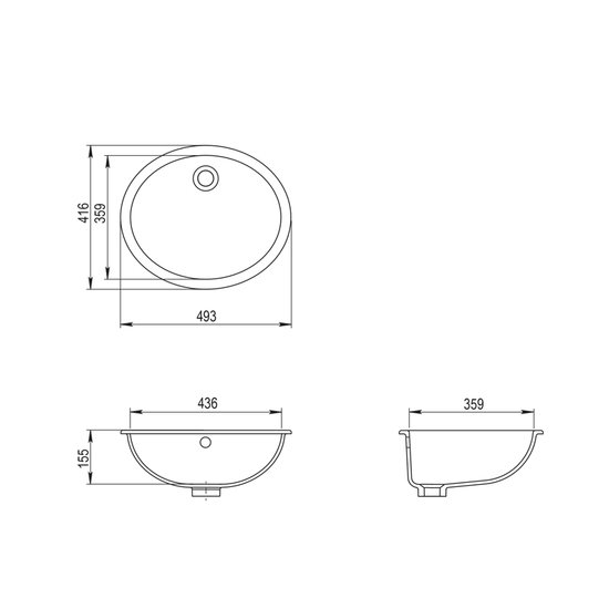 Умывальник Aquasanita BQС 49 700 (белый)