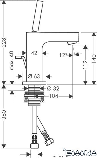 Смеситель Axor Citterio 39010000