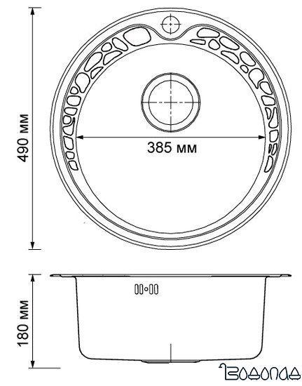 Кухонная мойка Omoikiri Tovada 49-АB (4993047)