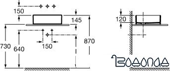 Умывальник Roca Sofia 46.5x41.5 [327720000]