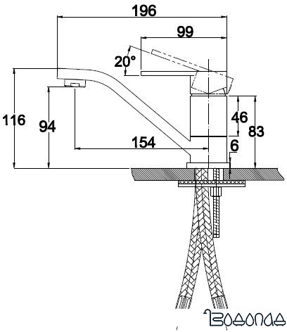 Смеситель Kaiser Sonat (белый) [34010-4 White]