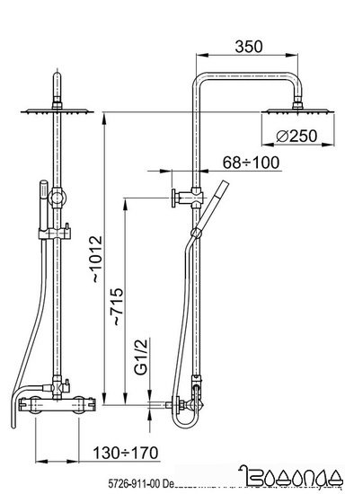 Душевая система Armatura Ariana 5726-911-00