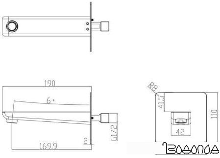 Излив Omnires Parma WDPARMABL