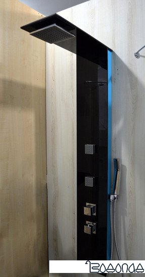 Душевая панель Leroy Black Tino