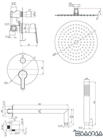 Душевая система Deante Arnika NAC 09QP фото 2