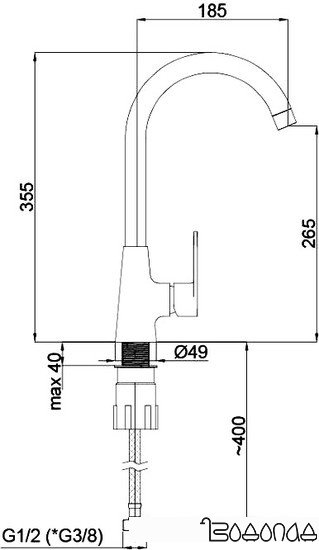 Смеситель Rubineta Viva-33 [VV30008]