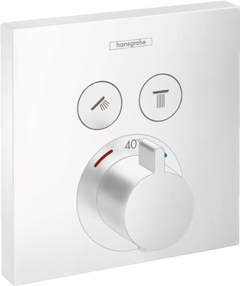 Смеситель Hansgrohe ShowerSelect 15763700 (белый матовый)