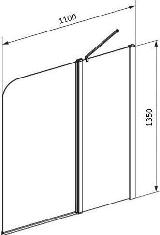 Шторка Bravat Alfa BG110.5111A фото 2