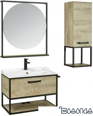 Акватон Зеркало Фабрик 80 1A242602LTDY0 (дуб кантри)