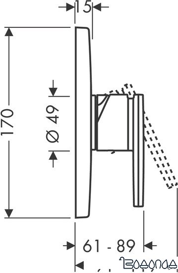 Смеситель Axor Citterio 39655000