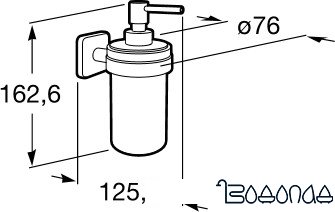 Дозатор для жидкого мыла Roca Victoria A816678001