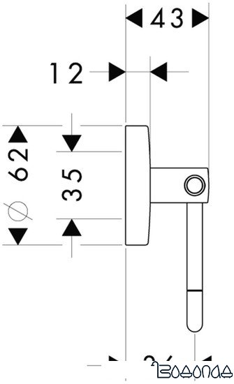 Держатель для туалетной бумаги Hansgrohe Logis 40526000 фото 2