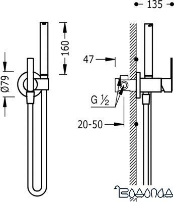 Смеситель Tres 181223