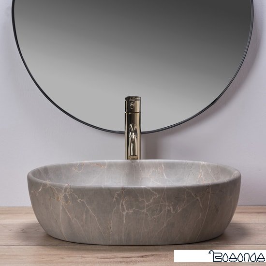 Умывальник Rea Lara (бежевый) фото 4