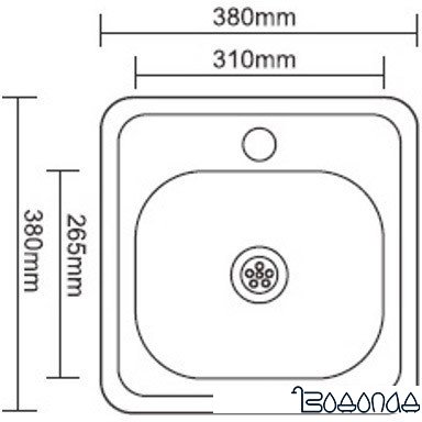 Кухонная мойка Ledeme L93838 Кухонная мойка Ledeme L93838