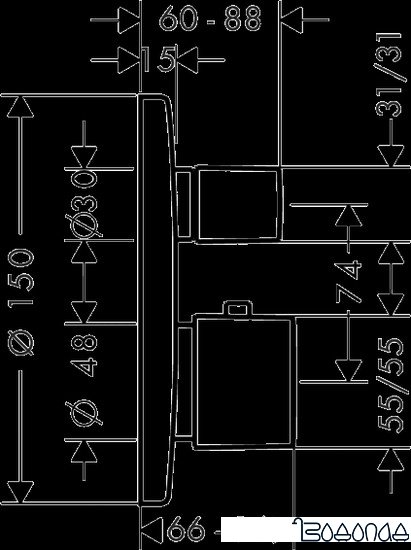 Термостатический смеситель Hansgrohe Ecostat E 31572000