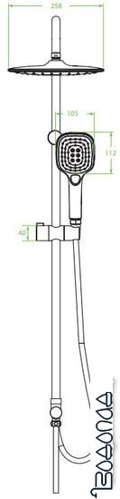 Душевая система Laveo Zorita PLZ 70KX