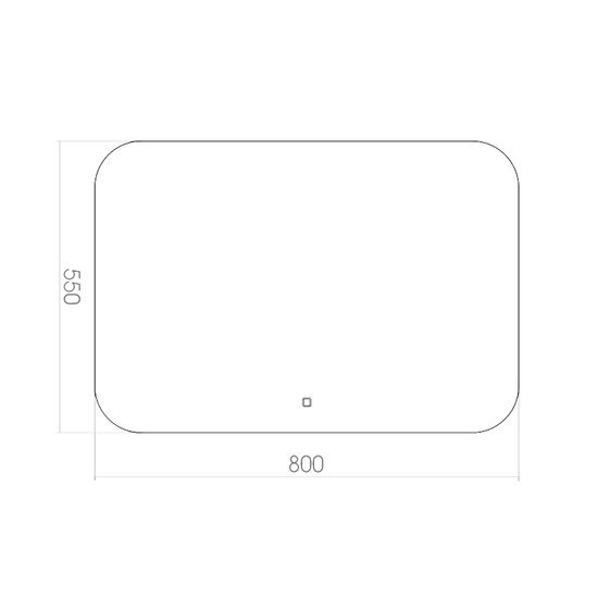 Toppus Зеркало Satin 80x55 фото 4