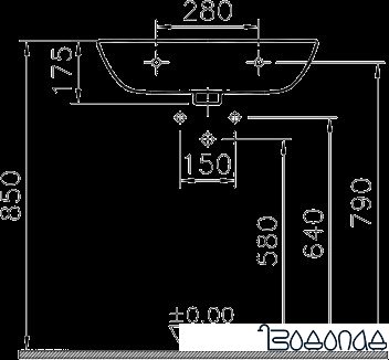 Умывальник Vitra S20 60x46 [5503B003-0001] фото 4