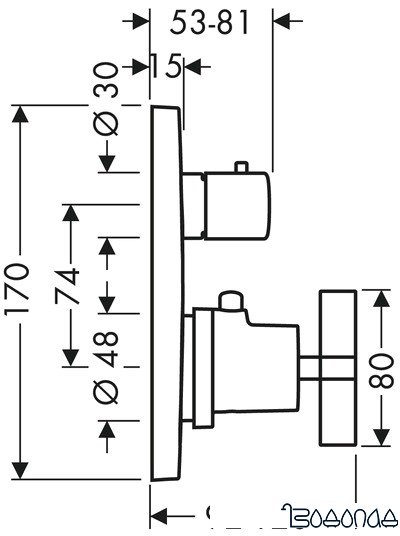 Смеситель Axor Citterio 39705000