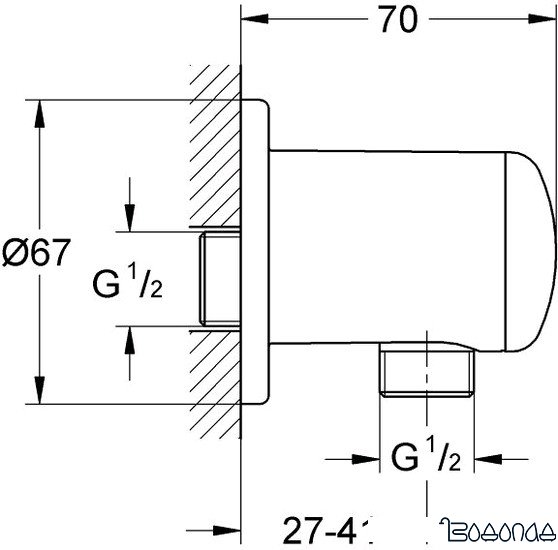 Крепление шланга Grohe Relexa 28671000