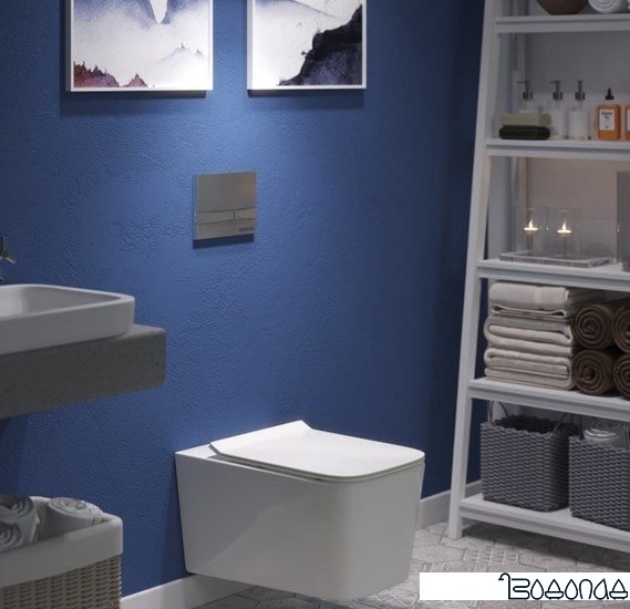 Панель смыва Berges Wasserhaus Novum F2 (матовый хром)