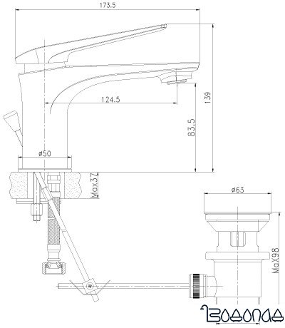 Смеситель Lemark Allegro LM5906CW