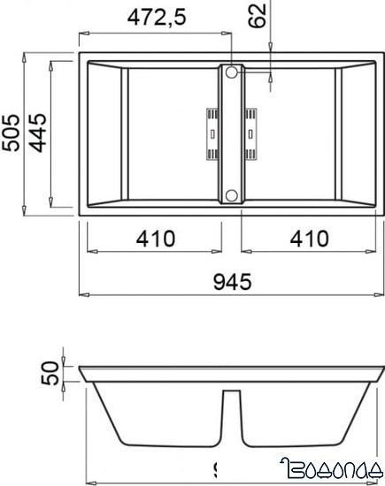 Кухонная мойка Elleci Dogma 100 Slim 86 Black фото 2