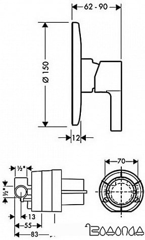Смеситель Hansgrohe Focus E 31966000