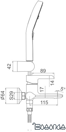Смеситель Gappo G3203-8
