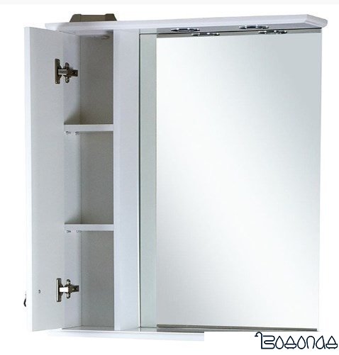 Misty Шкаф с зеркалом Лувр 85 L (Белый)