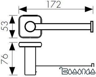 Держатель для туалетной бумаги Kaiser Vera KH-1720 фото 2