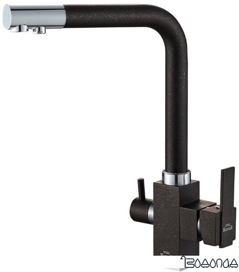 Смеситель ZorG Steel Hammer SH 805 (черный/хром)