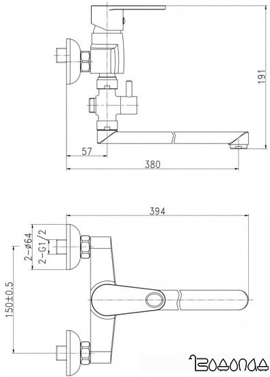 Смеситель Cersanit Cari S951-241 фото 4