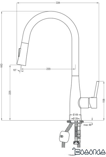 Смеситель Deante Lukrecja BDH B720