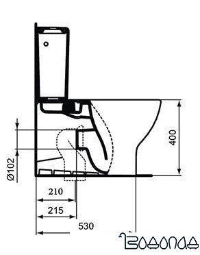 Унитаз Ideal Standard Tesi [T008201]