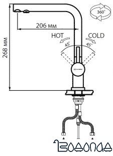 Смеситель Omoikiri Nagano-DC [4994048]