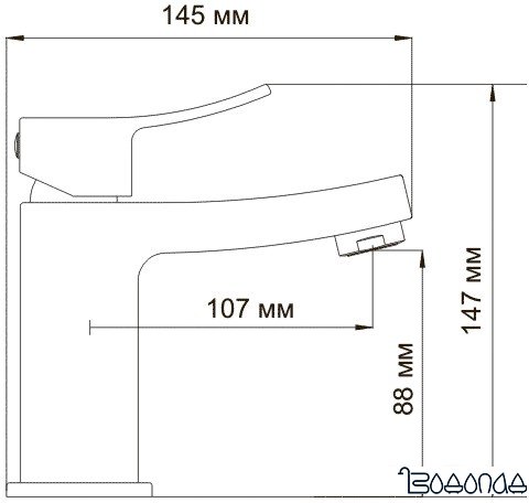 Смеситель Wasserkraft Aller 1064
