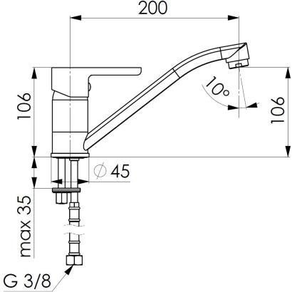 Смеситель Armatura Sodalit 5543-915-00