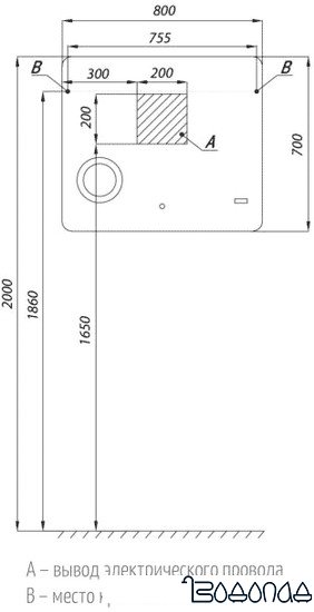 Акватон Зеркало Элио 80 [1.A194.1.02E.O01.0] фото 4