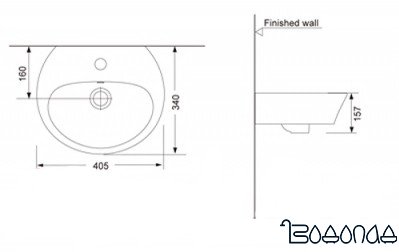 Умывальник Porta HDWL357 фото 2