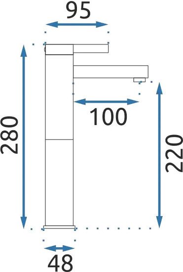 Смеситель Rea Polo B9942 (белый/хром)