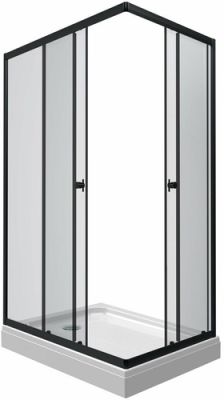 Душевой уголок Triton Вента Блэк А1 120х80 (прозрачное стекло)